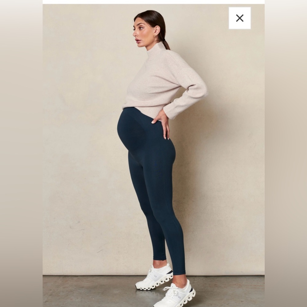 Blanqi Maternity Support Leggings - in “Storm” color- Medium